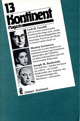 КОНТИНЕНТ / CONTINENT East-West-Forum – Issue 1980 / 13 Cover Image