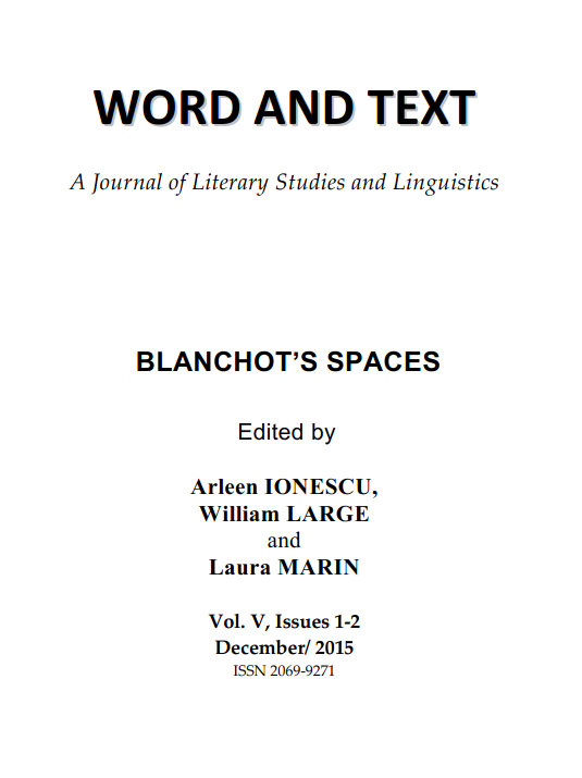 Style Exercises outside Blanchot’s Space(s): Cover Image