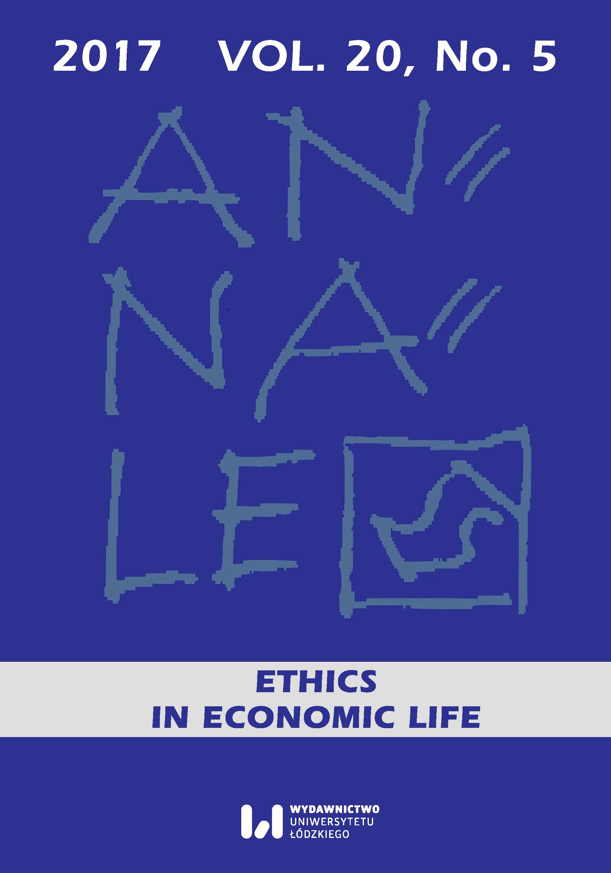 A moderate position in the debate on the possibility and moral utility of the ethical standards codification Cover Image