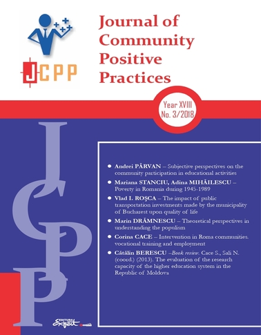 SUBJECTIVE PERSPECTIVES ON THE COMMUNITY
PARTICIPATION IN EDUCATIONAL ACTIVITIES Cover Image