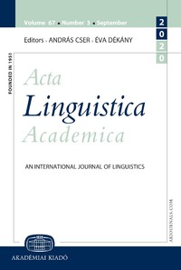 Underlying representation of [w]-final words in Brazilian Portuguese: Evidence from morphological derivation Cover Image