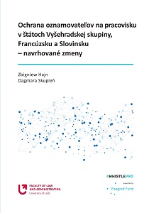 Towards better protection for whistleblowers in the Visegrad Group countries, France and Slovenia – proposals for change