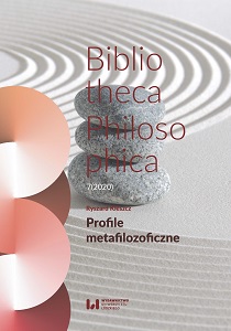 Metaphilosophical profiles. Bibliotheca Philosophica 7 (2020)