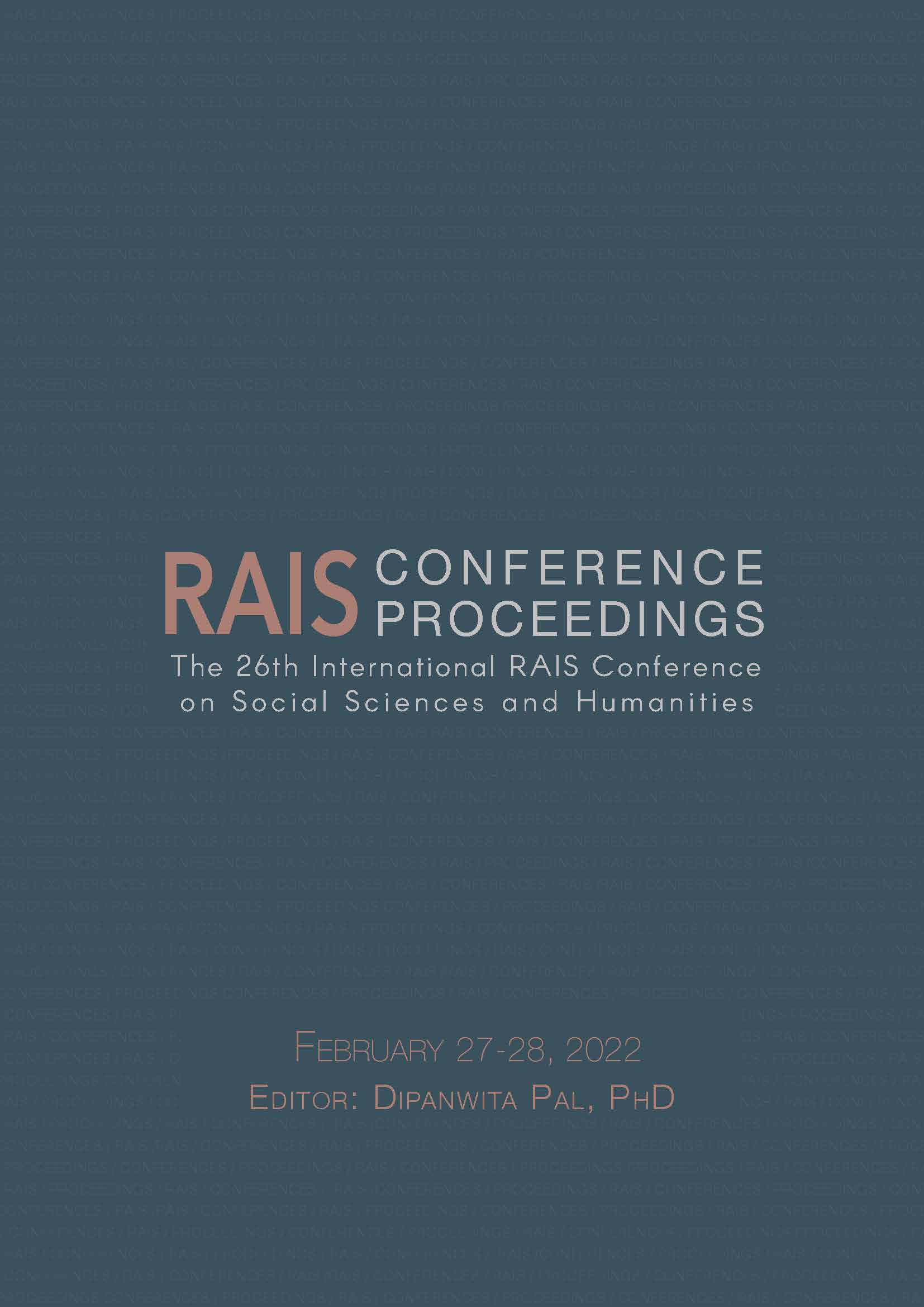 Proceedings of the 26th International RAIS Conference on Social Sciences and Humanities