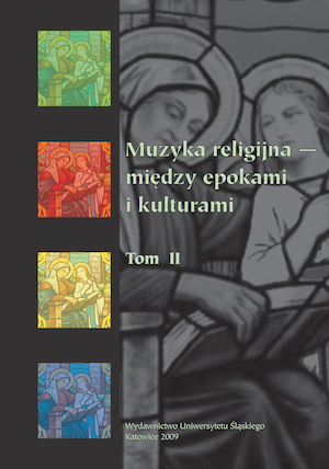 Muzyka religijna – między epokami i kulturami. T. 2 Cover Image