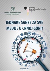 Public spending in the media sector in Montenegro for 2013 Cover Image