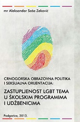 Montenegrin educational policy and sexual orientation: representation of lgbt topics in school curricula and textbooks Cover Image