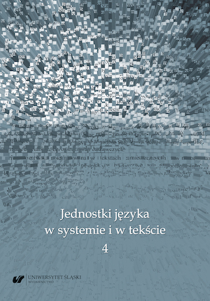 The units of language in a system and in a text 4 Cover Image