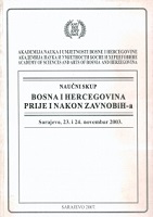 SCIENTIFIC CONFERENCE - BOSNIA AND HERZEGOVINA BEFORE AND AFTER ZAVNOBIH