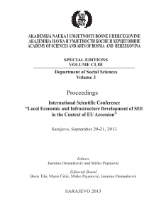 INTERNATIONAL SCIENTIFIC CONFERENCE “LOCAL ECONOMIC AND INFRASTRUCTURE DEVELOPMENT OF SEE IN THE CONTEXT OF EU ACCESSION” Cover Image