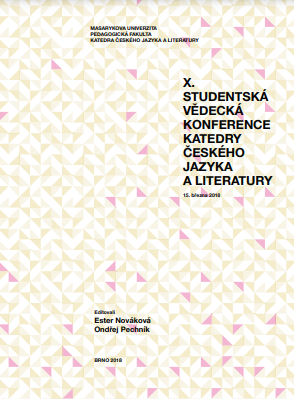 Minor authors and their representation in Czech literature between 1989-2015 Cover Image
