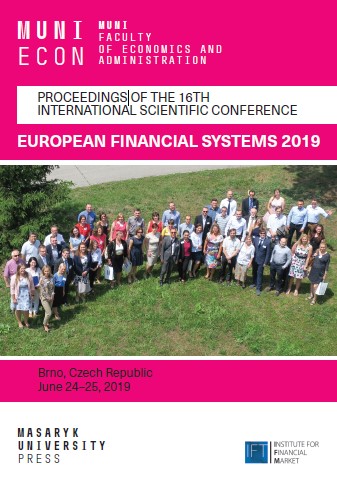 European Financial Systems 2019: Proceedings of the 16th International Scientific Conference