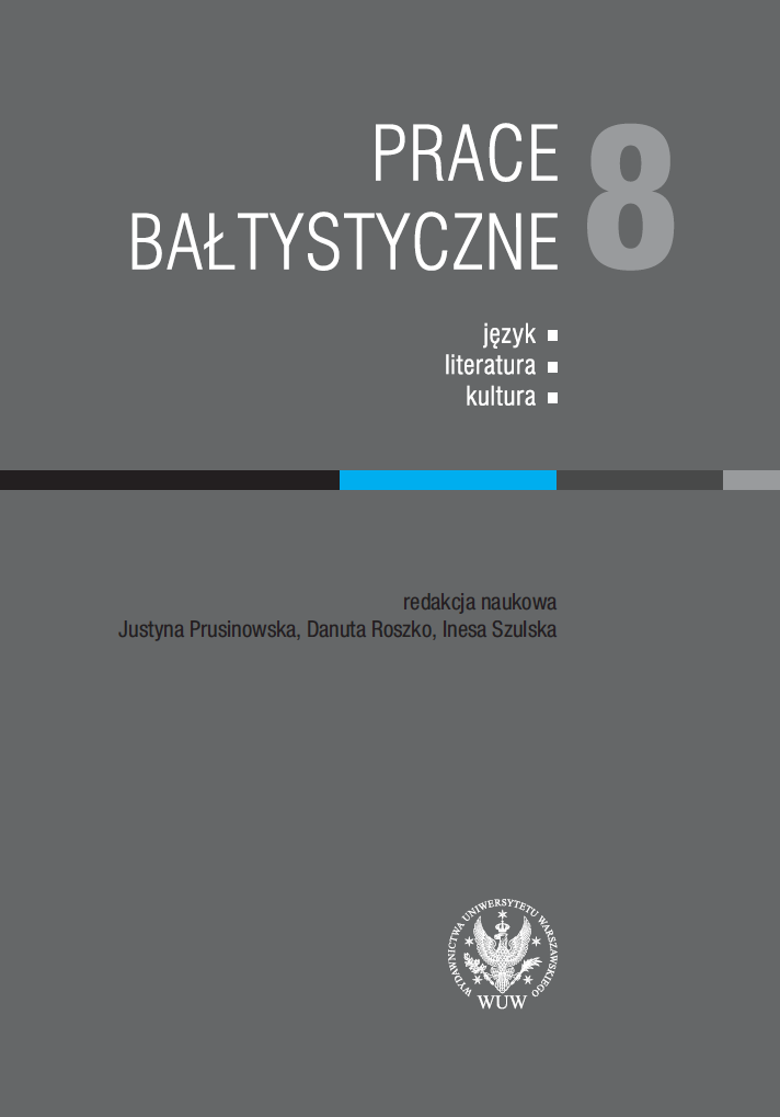 Baltic Works. Volume 8 Cover Image