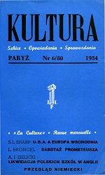 PARIS KULTURA – 1954 / 080 Cover Image