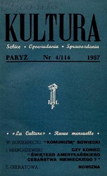 PARIS KULTURA – 1957 / 114 Cover Image