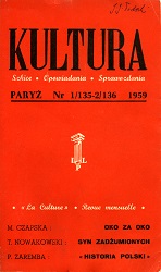 PARIS KULTURA – 1959 / 135+136