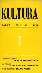 PARIS KULTURA – 1959 / 145 Cover Image
