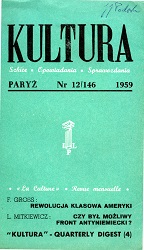 PARIS KULTURA – 1959 / 146 Cover Image