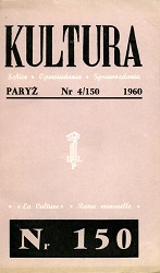 PARIS KULTURA – 1960 / 150 Cover Image