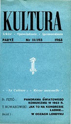 PARIS KULTURA – 1963 / 193 Cover Image