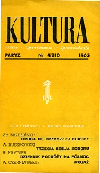 PARIS KULTURA – 1965 / 210 Cover Image