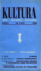 PARIS KULTURA – 1965 / 212 Cover Image