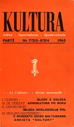 PARYSKA KULTURA – 1965 / 213+214