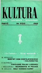 PARIS KULTURA – 1965 / 215 Cover Image