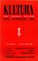 PARIS KULTURA – 1966/ 219+220 Cover Image