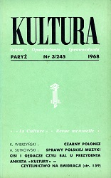 PARIS KULTURA – 1968 / 245 Cover Image