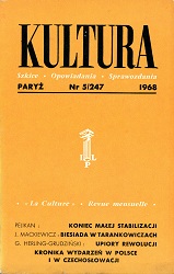 PARIS KULTURA – 1968 / 247 Cover Image