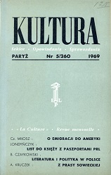 PARIS KULTURA – 1969 / 260 Cover Image