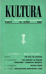 PARIS KULTURA – 1969 / 267 Cover Image