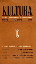 PARIS KULTURA – 1970 / 272 Cover Image
