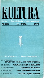 PARIS KULTURA - 1970 / 276 Cover Image