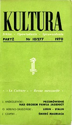 PARIS KULTURA - 1970 / 277 Cover Image