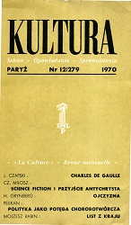 PARIS KULTURA – 1970 / 279 Cover Image