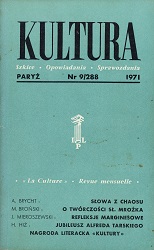 PARIS KULTURA – 1971 / 288 Cover Image