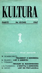 PARIS KULTURA – 1967 / 240 Cover Image
