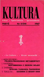 PARIS KULTURA – 1967 / 241 Cover Image