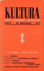 PARIS KULTURA – 1977 / 352+353 Cover Image