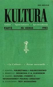 PARIS KULTURA – 1983 / 433 Cover Image