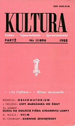 PARIS KULTURA – 1988 / 494 Cover Image