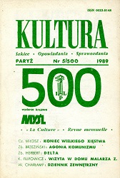PARYSKA KULTURA – 1989 / 500