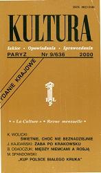 PARIS KULTURA – 2000 / 636 Cover Image