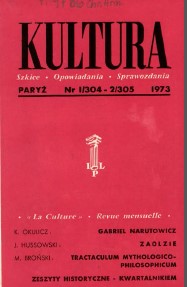 PARIS KULTURA – 1973 / 304+305 Cover Image