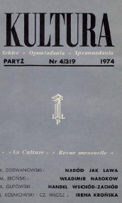 PARIS KULTURA – 1974 / 319 Cover Image