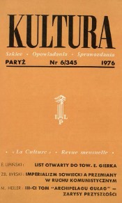 PARIS KULTURA – 1976 / 345 Cover Image