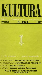 PARIS KULTURA – 1977 / 354 Cover Image