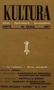 PARIS KULTURA – 1977 / 363 Cover Image